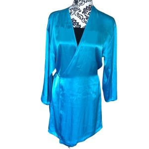 La SENZA Blue Satin Robe